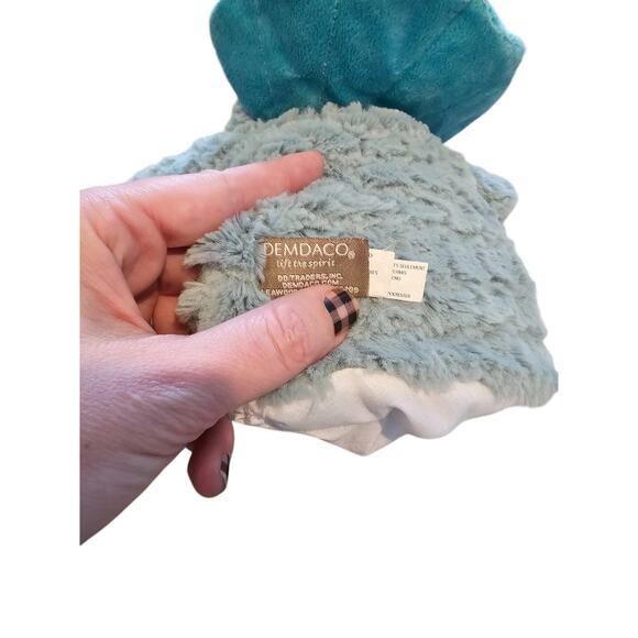 Demdaco Declan The Dinosaur Plush Stuffed Hand Puppet Triceratops Soft Cute 12" - Picture 3 of 5